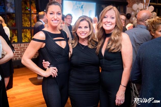 T-H-E Artist Agency Founder and President Lynda Erkiletian is flanked by Director and Vice President Elizabeth Centenari (right) and Head Booking Director Sondra Hoffman (left).